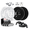 2514-31055 Geoperformance Drilled/Slotted Rotors w/5000 Advanced Brake Pads/Drums/Shoes & Hardware Kit, 1969-1971 BMW, Position: - image 1