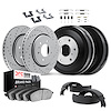2514-47281 Geoperformance Drilled Brake Rotors w/5000 Advanced Brake Pads/Drums/Shoes & Hardware Kit, 2004-2008 GM, Position: Fr - image 1