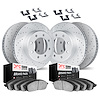 2514-48039 Geoperformance Drilled/Slotted Rotors w/5000 Advanced Brake Pads Kit & Hardware, Fits Select GM, Position: Front and  - image 1