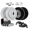 2514-74014 Geoperformance Drilled/Slotted Rotors w/5000 Advanced Brake Pads/Drums/Shoes & Hardware Kit, 1971-1971 Audi/Volkswage - image 1