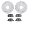 2602-07000 Geoperformance Drilled/Slotted Rotors w/5000 Euro Ceramic Brake Pads Kit, 2009-2019 Mopar, Position: Rear - image 1