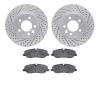 2602-11030 Geoperformance Drilled/Slotted Rotors w/5000 Euro Ceramic Brake Pads Kit, 2005-2007 Land Rover, Position: Front - image 1