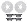 2602-31036 Geoperformance Drilled/Slotted Rotors w/5000 Euro Ceramic Brake Pads Kit, 1995-1998 BMW, Position: Front - image 1