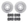 2602-39000 Geoperformance Drilled/Slotted Rotors w/5000 Euro Ceramic Brake Pads Kit, Fits Select Mopar, Position: Front - image 1