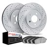 2602-39000 Geoperformance Drilled/Slotted Rotors w/5000 Euro Ceramic Brake Pads Kit, Fits Select Mopar, Position: Front - image 2
