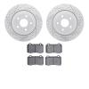 2602-42003 Geoperformance Drilled/Slotted Rotors w/5000 Euro Ceramic Brake Pads Kit, 2006-2010 Mopar, Position: Rear - image 1