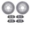 2602-42024 Geoperformance Drilled/Slotted Rotors w/5000 Euro Ceramic Brake Pads Kit, Fits Select Mopar, Position: Rear - image 1