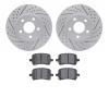 2602-47009 Geoperformance Drilled/Slotted Rotors w/5000 Euro Ceramic Brake Pads Kit, 2006-2011 GM, Position: Front - image 1