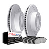2602-48009 Geoperformance Slotted Brake Rotors w/5000 Euro Ceramic Brake Pads Kit, 2002-2005 GM, Position: Front - image 1