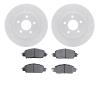2602-54039 Geoperformance Drilled/Slotted Rotors w/5000 Euro Ceramic Brake Pads Kit, 2005-2014 Ford/Lincoln/Mercury/Mazda, Posit - image 1