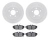 2602-54042 Geoperformance Drilled/Slotted Rotors w/5000 Euro Ceramic Brake Pads Kit, 2012-2014 Ford/Lincoln/Mercury/Mazda, Posit - image 1
