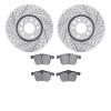 2602-65025 Geoperformance Drilled/Slotted Rotors w/5000 Euro Ceramic Brake Pads Kit, 2003-2011 GM, Position: Front - image 1