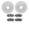 2602-67012 Geoperformance Drilled/Slotted Rotors w/5000 Euro Ceramic Brake Pads Kit, 2007-2012 Infiniti/Nissan, Position: Front - image 1