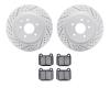 2602-68006 Geoperformance Drilled/Slotted Rotors w/5000 Euro Ceramic Brake Pads Kit, 2003-2008 Infiniti/Nissan, Position: Rear - image 1