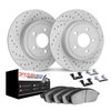 2612-40003 Geoperformance Drilled/Slotted Rotors w/5000 Euro Ceramic Brake Pads Kit & Hardware, 2012-2016 Mopar, Position: Rear - image 2