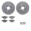 2612-54021 Geoperformance Drilled/Slotted Rotors w/5000 Euro Ceramic Brake Pads Kit & Hardware, 2005-2012 Ford/Lincoln/Mercury/M - image 1