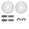 2612-54078 Geoperformance Drilled/Slotted Rotors w/5000 Euro Ceramic Brake Pads Kit & Hardware, 2013-2014 Ford/Lincoln/Mercury/M - image 1