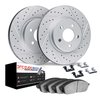 2612-54078 Geoperformance Drilled/Slotted Rotors w/5000 Euro Ceramic Brake Pads Kit & Hardware, 2013-2014 Ford/Lincoln/Mercury/M - image 2