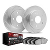 2702-02027 Geoperformance Slotted Brake Rotors with Active Performance Pads Kits, 1989-1997 Porsche, Position: Front - image 1