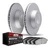2702-32036 Geoperformance Drilled Brake Rotors with Active Performance Pads Kit, 2014-2021 Mini, Position: Front - image 1