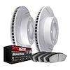 2702-40000 Geoperformance Slotted Brake Rotors with Active Performance Pads Kits, 2003-2017 Mopar, Position: Front - image 1