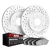 2702-54087 Geoperformance Drilled/Slotted Brake Rotors with Active Performance Pads Kit, Fits Select Ford/Lincoln/Mercury/Mazda, - image 1