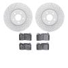 2702-73114 Geoperformance Drilled/Slotted Brake Rotors with Active Performance Pads Kit, 2013-2017 Audi/Volkswagen, Position: Fr - image 1