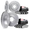 2704-32011 Geoperformance Drilled Brake Rotors with Active Performance Pads Kit, Fits Select Mini, Position: Front and Rear - image 1
