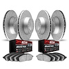 2704-46025 Geoperformance Drilled Brake Rotors with Active Performance Pads Kit, Fits Select GM, Position: Front and Rear - image 1