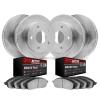 2704-76000 Geoperformance Slotted Brake Rotors with Active Performance Pads Kits, 1993-1998 Lexus/Toyota/Scion, Position: Front  - image 1