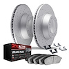 2712-47039 Geoperformance Drilled Brake Rotors with Active Performance Pads Kit & Hardware, 2014-2019 GM, Position: Rear - image 1
