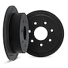 3002-54214 Slotted Brake Rotors [Black], 1997-2004 Ford/Lincoln/Mercury/Mazda, Position: Rear - image 1