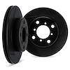 3002-92017 Slotted Brake Rotors [Black], 2001-2012 Mopar, Position: Front