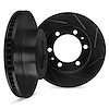 3002-92040 Slotted Brake Rotors [Black], 2008-2016 Infiniti/Nissan, Position: Front