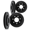 3004-54152 Slotted Brake Rotors [Black], 2009-2009 Ford/Lincoln/Mercury/Mazda, Position: Front and Rear - image 1