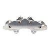 331-47105 Front Left Premium Caliper, Silver Zinc Coated 2006-2013 Chevrolet Corvette - image 1