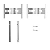 340-02003 Disc Brake Hardware Kit, 1998-2016 Porsche, Position: Rear,Front - image 1
