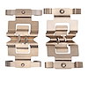 340-02023 Disc Brake Hardware Kit, 2019-2021 Porsche, Position: Rear - image 1