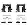 340-21007 Disc Brake Hardware Kit, 2007-2015 Multiple Makes/Models, Position: Rear - image 1