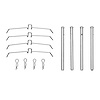 340-27011 Disc Brake Hardware Kit, 1976-1993 Volvo, Position: Front - image 1