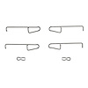 340-28005 Disc Brake Hardware Kit, 1977-1989 Peugeot, Position: Front
