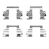 340-37001 Disc Brake Hardware Kit, 1986-2006 Multiple Makes/Models, Position: Front