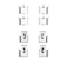 340-40006 Disc Brake Hardware Kit, 1984-1991 Multiple Makes/Models, Position: Front - image 1