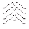 340-40032 Disc Brake Hardware Kit, 2005-2006 Mopar, Position: Front - image 1