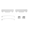 340-54034 Disc Brake Hardware Kit, 1973-1985 Multiple Makes/Models, Position: Front - image 1