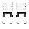 340-54041 Disc Brake Hardware Kit, 1995-2004 Ford/Lincoln/Mercury/Mazda, Position: Front - image 1
