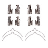 340-54044 Disc Brake Hardware Kit, 1999-2005 Ford/Lincoln/Mercury/Mazda, Position: Front