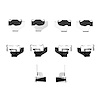340-54056 Disc Brake Hardware Kit, 2005-2012 Ford/Lincoln/Mercury/Mazda, Position: Fr,Front - image 1