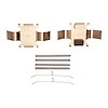 340-54080 Disc Brake Hardware Kit, Fits Select Ford/Lincoln/Mercury/Mazda, Position: Front - image 1