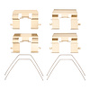 340-59046 Disc Brake Hardware Kit, 2003-2021 Acura/Honda, Position: Front